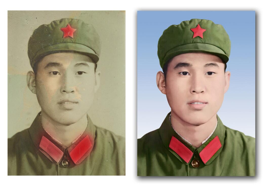 常平镇破损照片修复-18